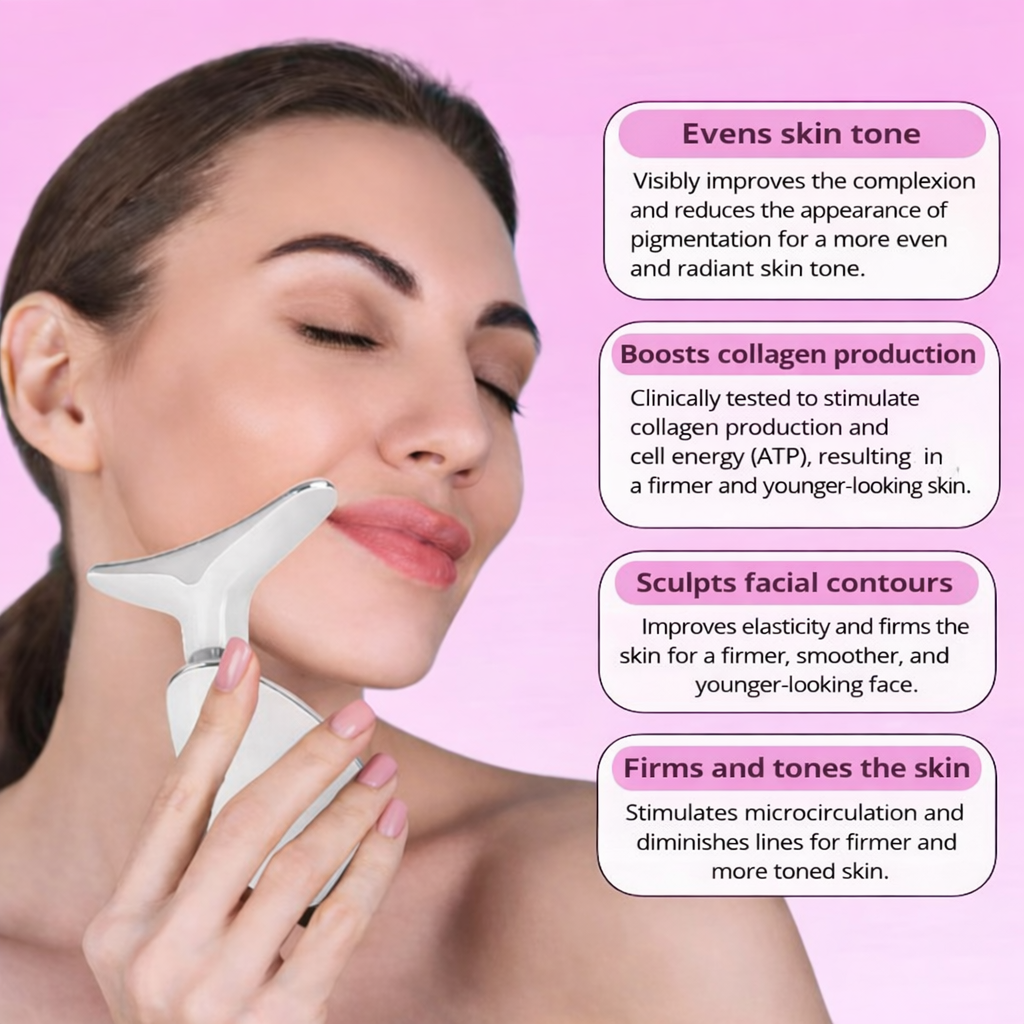Toning LED Facial Massager